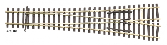 Tillig 83380 - TT Außenbogenweiche ABW 15°, R1273/7,5°